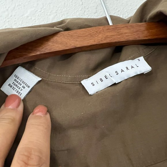 Sibel Saral Womens Brown Polo Pullover Shirt Collared Cotton Size Small - Picture 6 of 6